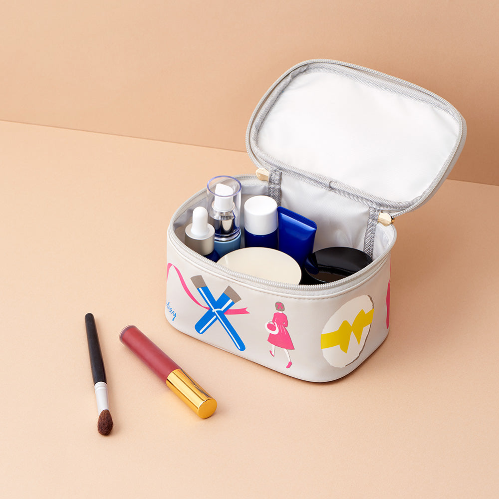 オードリーバニティポーチ（グレー）［VPO−23］